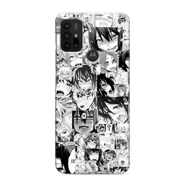 Чехол с принтом «Ahegao manga» для Motorola MOTO G30