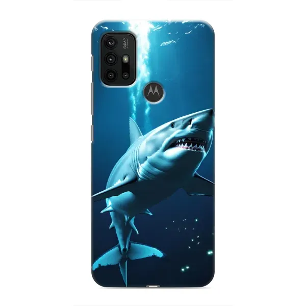 Чехол с принтом «Акула под водой» для Motorola MOTO G30