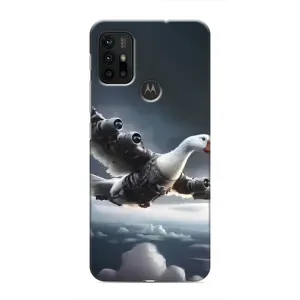 Чехол с мемом Тралалело тралала на Motorola MOTO G30 (Бомбардини гусини)