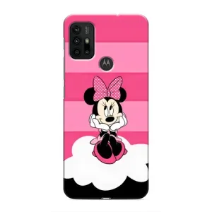 Эксклюзивный чехол для Motorola MOTO G30 (AlphaPrint - Мультяшные) (Девочка Maus)