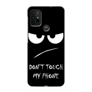 Чехол для Мото G30 - (AlphaPrint) с печатью (ТОП продаж) (Dont Touch)