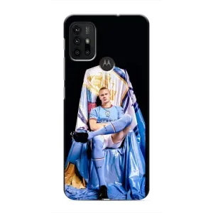 Чехлы с футболистом Ерлинг Холанд для Motorola MOTO G30 (AlphaPrint) (футболист Холанн)