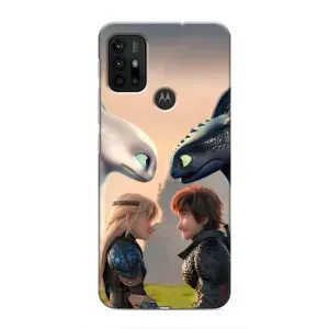 Чехол как приручить дракона на Motorola MOTO G30 (Иккинг и Астрид)