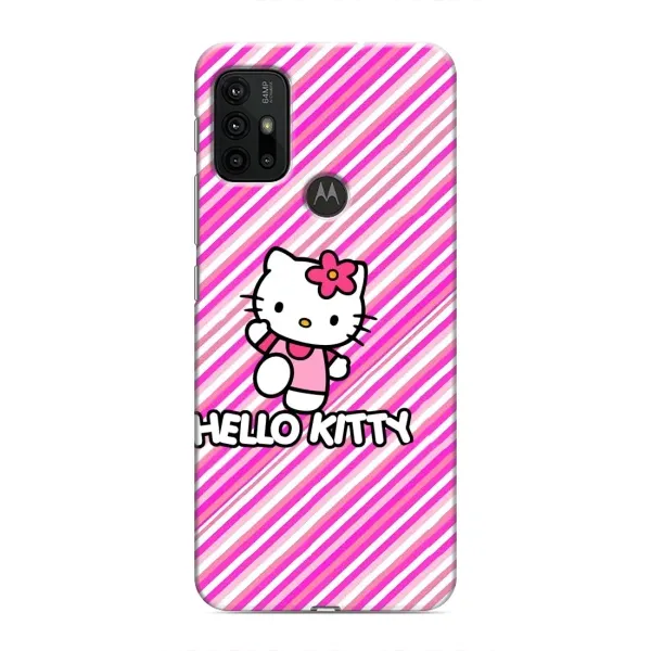 Чохол з принтом «Hello Kytty» для Motorola MOTO G30