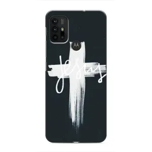Чехол для Motorola MOTO G30 (AlphaPrint) - (Христианские) (Иисус)