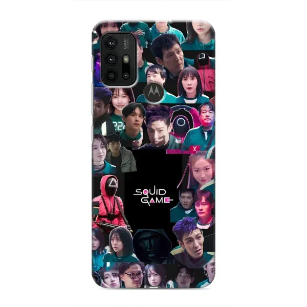 Чехол с принтом «Коллаж Игра кальмара» для Motorola MOTO G30