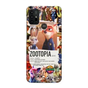 Чехол с принтом «Постер Зверополис» для Motorola MOTO G30