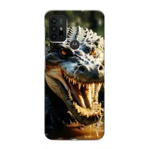 Чехол с принтом «Опасный крокодил» для Motorola MOTO G30