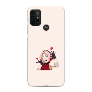 Чехлы Персонажи Аниме Наруто для Motorola MOTO G30 (AlphaPrint) (Лайк Сакура)