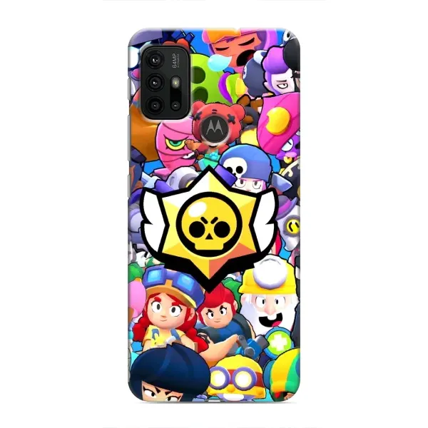 Чохол з принтом «Лого Brawl Stars» для Motorola MOTO G30