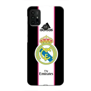 Чехол для Motorola MOTO G30 с принтом Реал Мадрид (Лого Real Madrid)