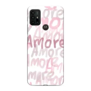 Чохол з розовим принтом для Motorola MOTO G30