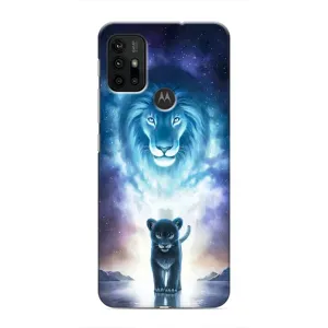 Чехол со Львом для Motorola MOTO G30 (VPrint) (Маленький лев)
