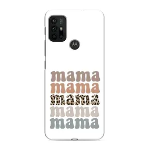 Чехлы для мамы на Motorola MOTO G30 (Текстовый коллаж мама)