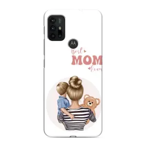 Чехлы для мамы на Motorola MOTO G30 (Мама и сын)