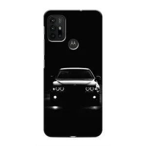 Чехол для Мото G30 - с принтом БМВ (AlphaPrint) (Машина BMW)