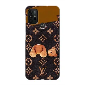 Брендновые Чехлы для Motorola MOTO G30 - (PREMIUMPrint) (Медведь без головы)