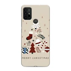 Рождественские, Праздничные Чехлы для Мото G30 (Merry Christmas)