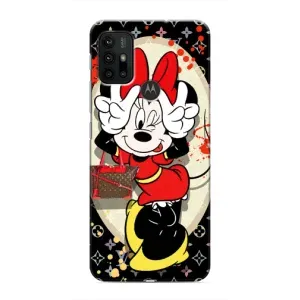 Чехол Disney Mouse Motorola MOTO G30 (PREMIUMPrint) (Минни peace)