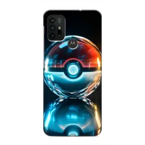 Чехол с Пикачу на Motorola MOTO G30 (Мяч Пикачу)