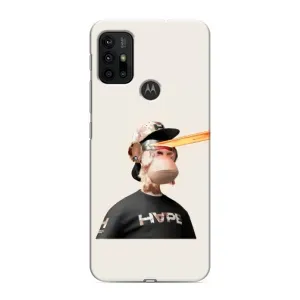 Чехлы с Обезьянами NFT для Motorola MOTO G30 (AlphaPrint) (обезьяна NFT в очках)