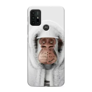 Чехлы с Обезьянами NFT для Motorola MOTO G30 (AlphaPrint) (обезьяна NFT в тату)