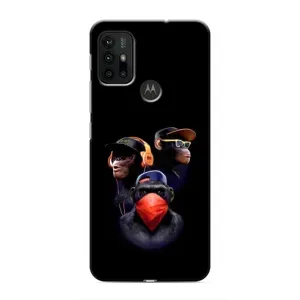 Чехол с Обезьянами Motorola MOTO G30 - (AlphaPrint) (Три обезьяны)