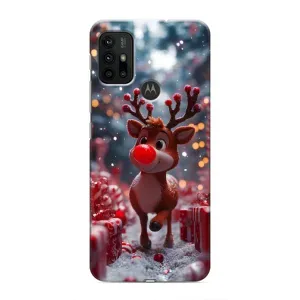 Чехол с принтом «Олень среди подарков» для Motorola MOTO G30