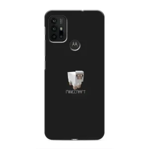 Чехол Майнкрафт на Motorola MOTO G30 (AlphaPrint) Minecraft (Овечка Майнкрафт)
