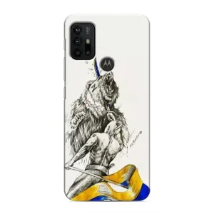 Чехлы Доброго вечора, ми за України для Мото G30 (AlphaPrint) (Победа)
