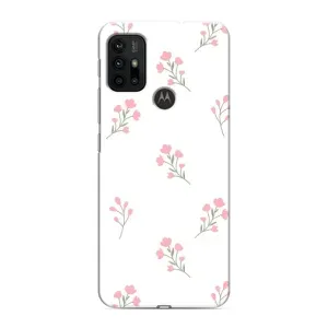 Чехол с цветочным принтом на Мото G30