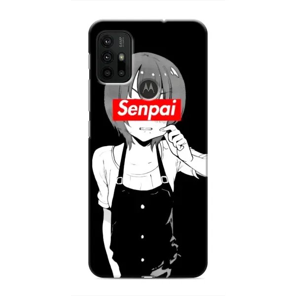 Чехол с принтом «Senpai» для Motorola MOTO G30