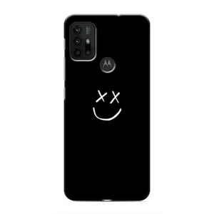 Чехол для Мото G30 - (AlphaPrint) с печатью (ТОП продаж) (Смайл)