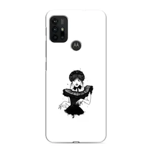 Чехлы Венсдей на Motorola MOTO G30 Уэнсдей (AlphaPrint) (танец Уэнздей)