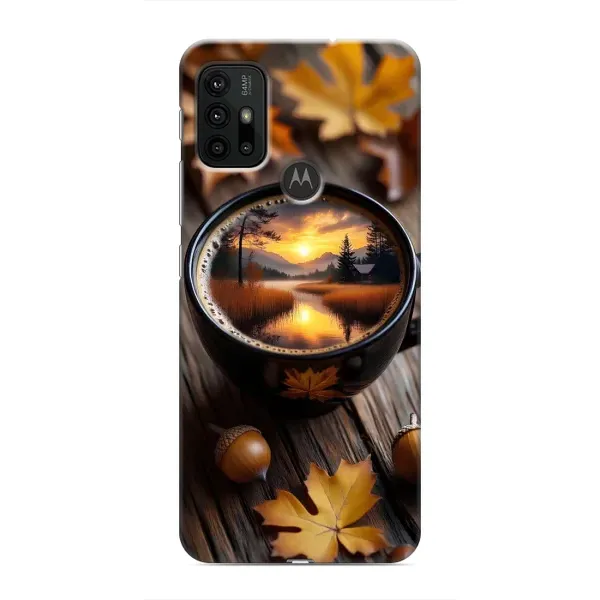 Чехол с принтом «Темный кофе» для Motorola MOTO G30