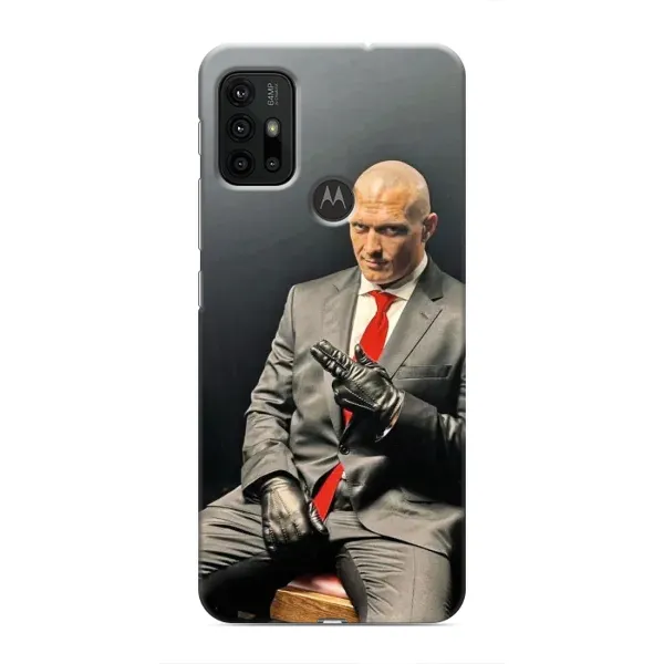 Чехол с принтом «Усик Hitman» для Motorola MOTO G30