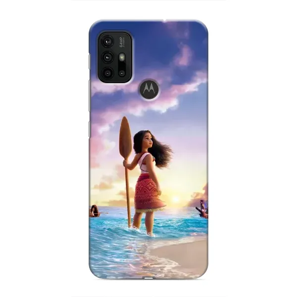 Чехол с принтом «Моана с веслом» для Motorola MOTO G30