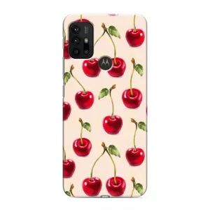 Чехлы с Фруктами для Motorola MOTO G30 (VPrint) (Вишня)