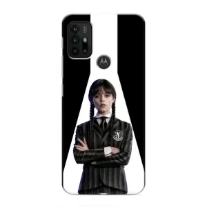 Чехлы Венсдей на Motorola MOTO G30 Уэнсдей (AlphaPrint) (W-Wednesday)