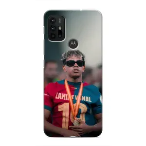 Чехол с футболистом Ламин Ямаль Motorola MOTO G30 (Ямаль Барса)
