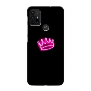 Чехол с Короной Мото G30 - (AlphaPrint) (Яркая корона)