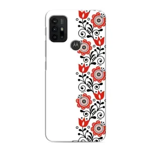 Чехол для Патриота Украины Motorola MOTO G30 - (AlphaPrint) (Яркая вишиванка)