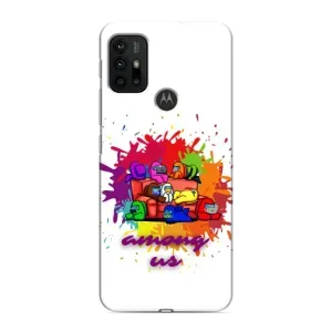 Чехол Амонг Ас для Motorola MOTO G30 (AlphaPrint) (Яркий АмонгАс)