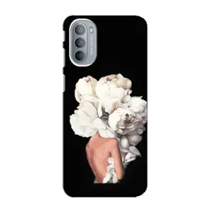 Чехлы (ART) Цветы на Motorola MOTO G31 (VPrint) (Білі квіти)