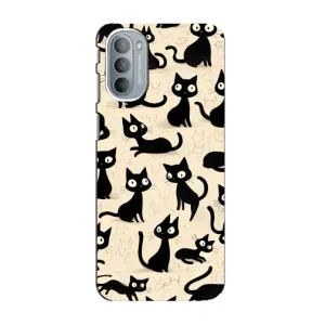 Чехол с рисунком кот на Motorola MOTO G31