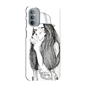 Чохол з друком для Motorola MOTO G31 - (Мода) (AlphaPrint) (Фото дівчини)