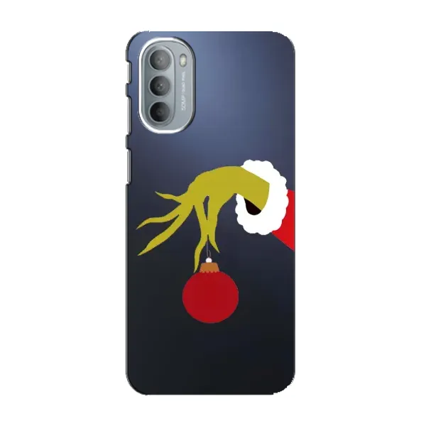 Чохол з принтом «Грінч з іграшкою» для Motorola MOTO G31