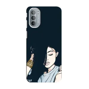 Чохол з друком для Motorola MOTO G31 - (Мода) (AlphaPrint) (Гарна дівчина)