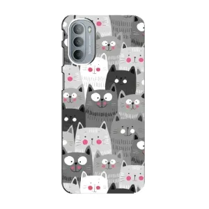 Чохли з Котиками для Motorola MOTO G31 (VPrint) (Мальовані котики)