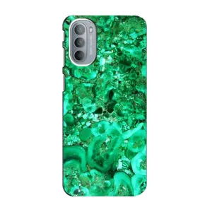 Мраморний чехол на Motorola MOTO G31 (VPrint) (Салатовий Мрамор)